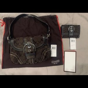 Coach purse and wallet